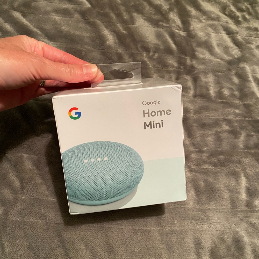 NIB Google Home Mini teal